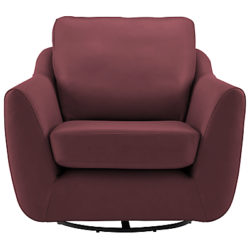G Plan Vintage The Sixty Seven Leather Swivel Chair Capri Leather Claret